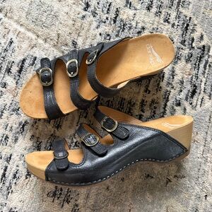 Dansko Tarin Sandal black leather 39